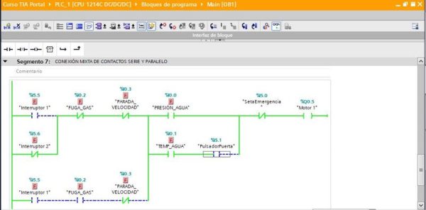 Programación Ladder y contactos abiertos y cerrados TIA Portal tecnoplc