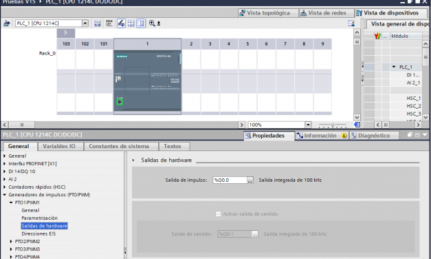 Salidas PWM TIA Portal cómo configurar las salidas