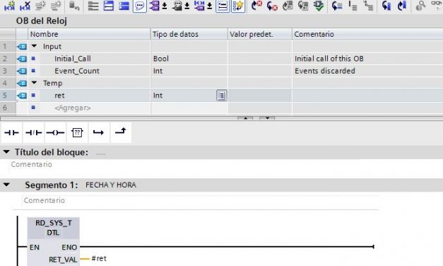 Fecha y Hora en un proyecto en TIA Portal